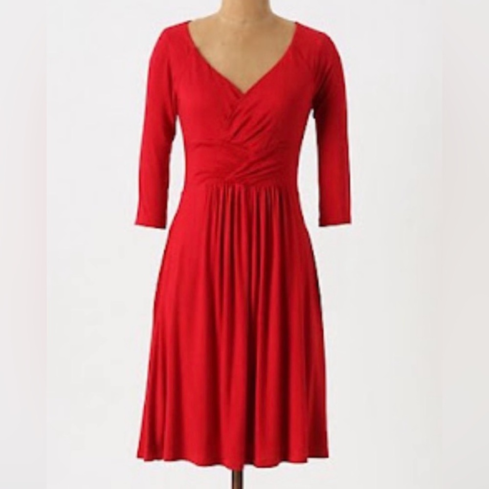 Velvet by Anthropology NWT red dress, medium
